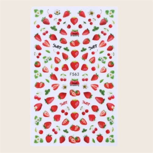 Strawberry & Cherry Nail Stickers
